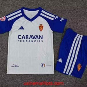 Maillot Enfant Real Zaragoza Domicile 2026/2027 Blanc Bleu