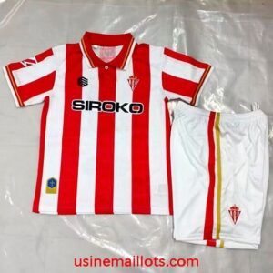 Maillot Enfant Sporting Gijon Domicile 2026/2027 Rouge Blanc