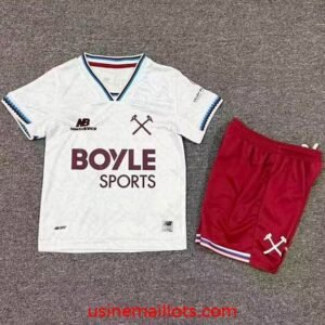 Maillot Enfant West Ham Domicile 2026/2027 Blanc Rouge