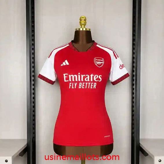 Maillot Femme Arsenal Domicile 2026/2027 Rouge Blanc