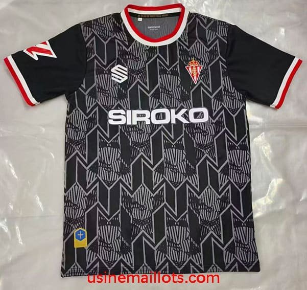 Maillot Gardien Sporting Gijon 2026/2027 Noir Gris