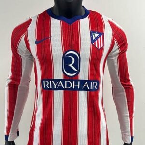 Maillot Match Atletico Madrid Domicile Manches Longues 2026/2027 Rouge Blanc