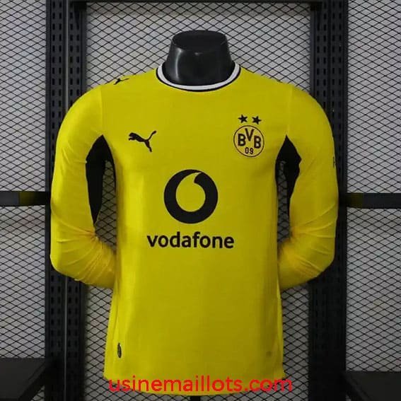 Maillot Match Dortmund Domicile Manches Longues 2026/2027 Jaune