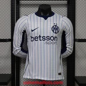 Maillot Match Inter Milan Extérieur Manches Longues 2026/2027 Blanc