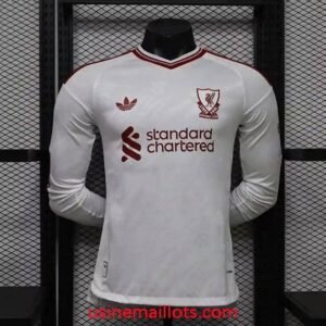 Maillot Match Liverpool Extérieur Manches Longues 2026/2027 Blanc