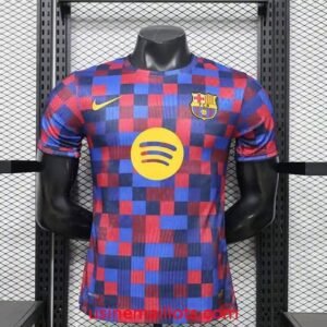 Maillot Match Pré-Match Barcelone 2026/2027 Rouge Bleu