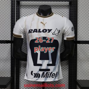 Maillot Match Pumas UNAM Extérieur 2026/2027 Blanc Bleu