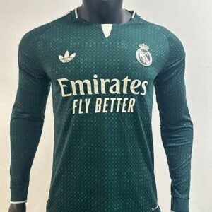Maillot Match Real Madrid Extérieur Manches Longues 2026/2027 Vert