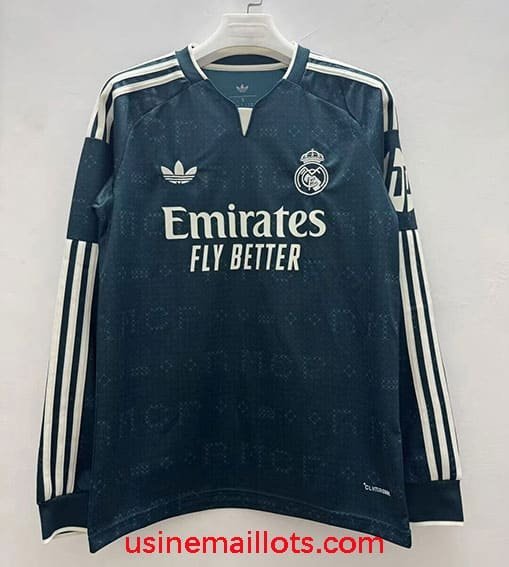 Maillot Real Madrid Extérieur Manches Longues 2026/2027 Vert