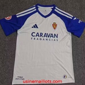Maillot Real Zaragoza Domicile 2026/2027 Blanc Bleu