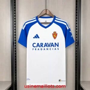 Maillot Real Zaragoza Domicile 2026/2027 Blanc Bleu