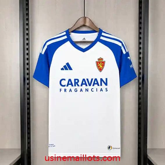 Maillot Real Zaragoza Domicile 2026/2027 Blanc Bleu