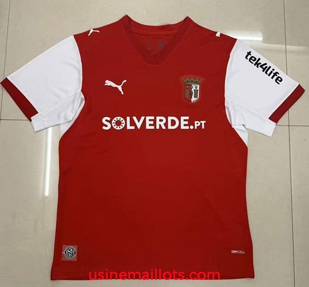 Maillot SC Braga Domicile 2026/2027 Rouge Blanc