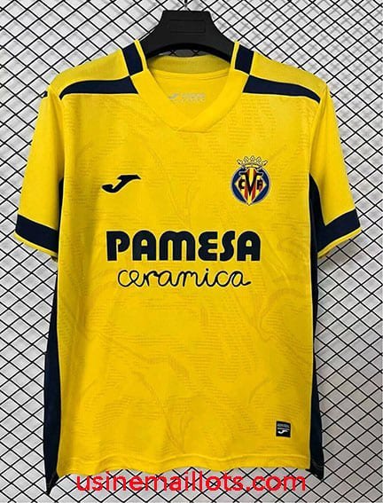 Maillot Villarreal Domicile 2026/2027 Jaune Noir