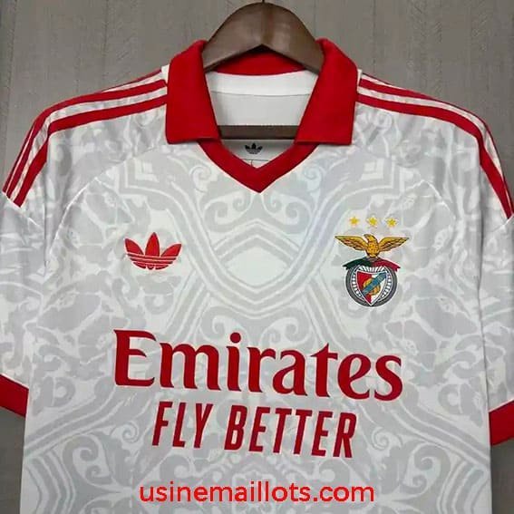 Maillot Benfica Extérieur 2026/2027 Blanc Gris – Image 2
