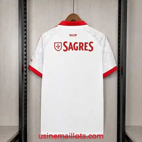 Maillot Benfica Extérieur 2026/2027 Blanc Gris – Image 3