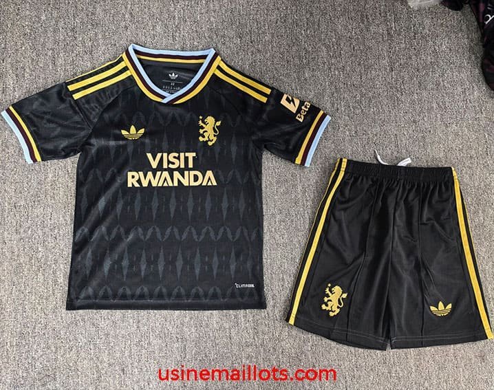 Maillot Enfant Aston Villa Extérieur 2026/2027 Noir