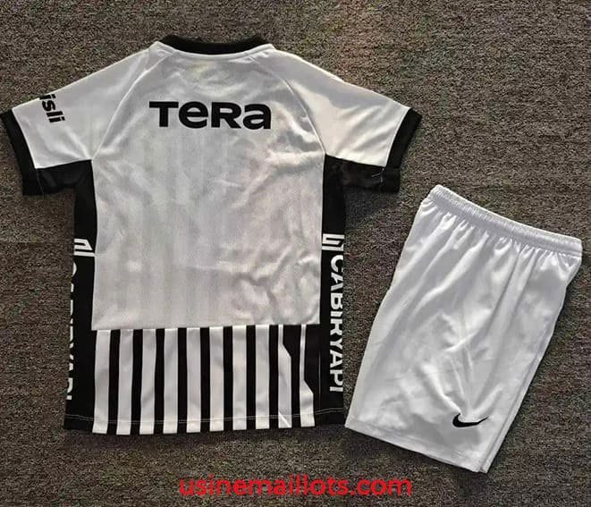 Maillot Enfant Beşiktaş Extérieur 2026/2027 Blanc Noir – Image 2