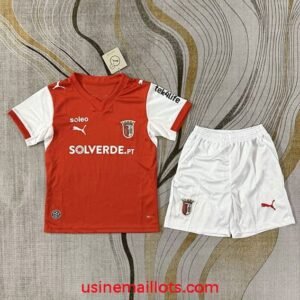 Maillot Enfant Braga Domicile 2026/2027 Rouge Blanc