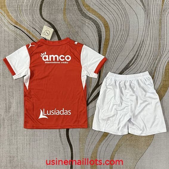 Maillot Enfant Braga Domicile 2026/2027 Rouge Blanc – Image 2