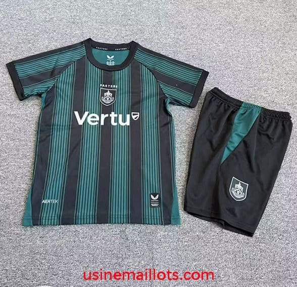 Maillot Enfant Burnley Third 2026/2027 Vert Noir
