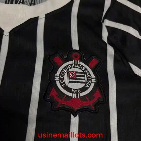 Maillot Enfant Corinthians Extérieur 2026/2027 Noir Blanc – Image 2