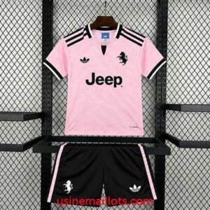 Maillot Enfant Juventus Extérieur 2026/2027 Rose Noir
