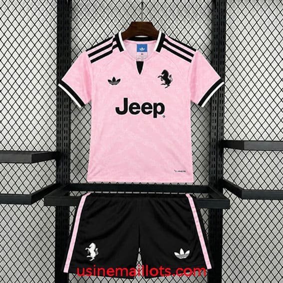 Maillot Enfant Juventus Extérieur 2026/2027 Rose Noir