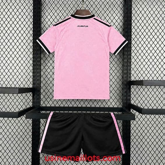 Maillot Enfant Juventus Extérieur 2026/2027 Rose Noir – Image 2