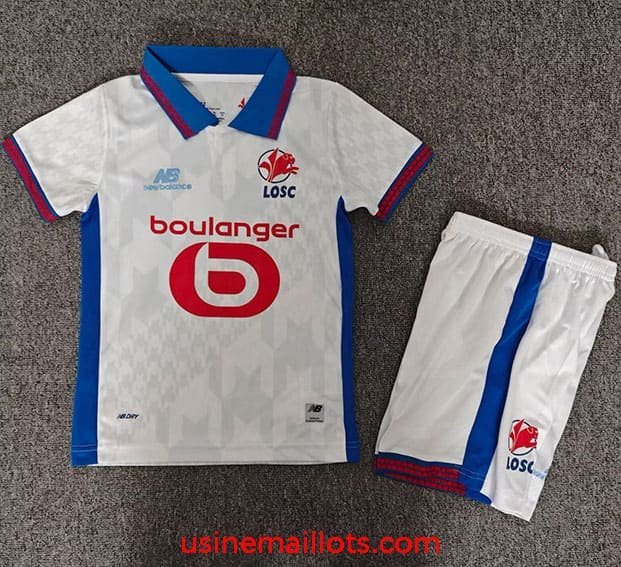Maillot Enfant Lille Extérieur 2026/2027 Blanc