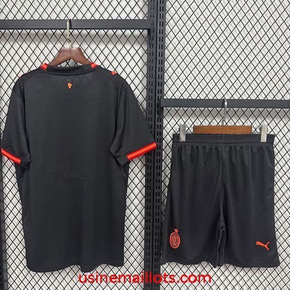 Maillot Enfant Milan AC Third 2026/2027 Noir – Image 2