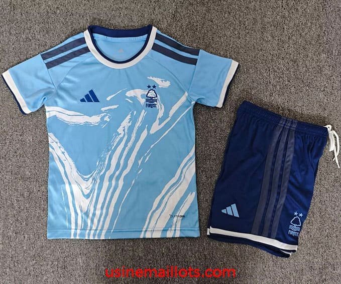 Maillot Enfant Nottingham Forest Third 2026/2027 Bleu Blanc