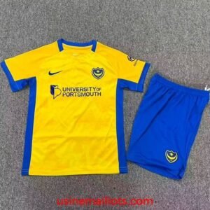 Maillot Enfant Portsmouth Extérieur 2026/2027 Jaune Bleu
