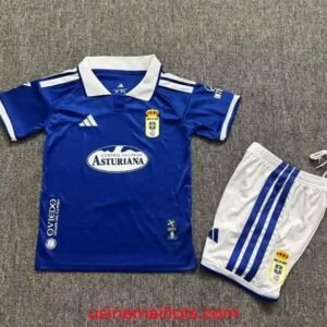 Maillot Enfant Real Oviedo Domicile 2026/2027 Bleu Blanc