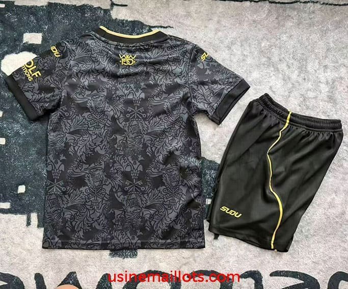 Maillot Enfant Wolverhampton Wanderers Third 2026/2027 Noir – Image 2