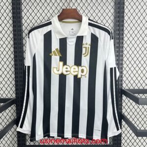 Maillot Juventus Domicile Manches Longues 2026/2027 Noir Blanc