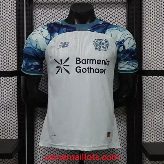 Maillot Match Bayer Leverkusen Extérieur 2026/2027 Bleu Blanc