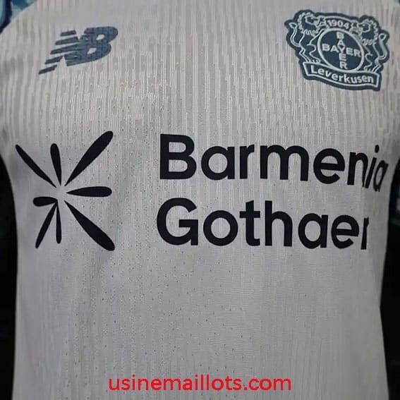 Maillot Match Bayer Leverkusen Extérieur 2026/2027 Bleu Blanc – Image 2