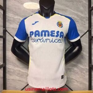 Maillot Match Villarreal Extérieur 2026/2027 Blanc Bleu