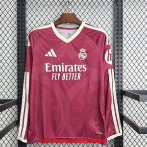 Maillot Real Madrid Third Manches Longues 2026/2027 Rose