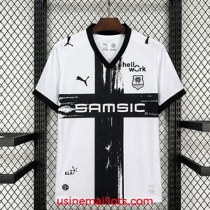 Maillot Rennes Extérieur 2026/2027 Blanc Noir