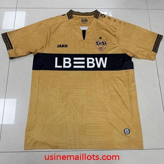 Maillot VfB Stuttgart Third 2026/2027 Or Noir