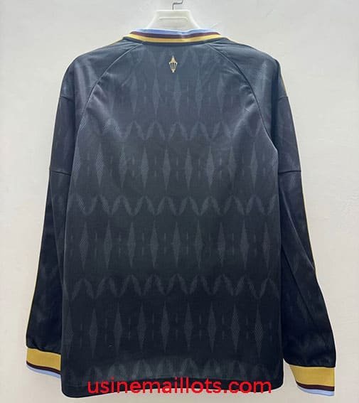 Maillot Aston Villa Extérieur Manches Longues 2026/2027 Noir – Image 2